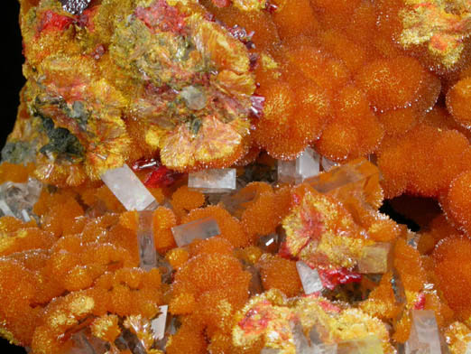 Orpiment, Barite, Realgar from Quiruvilca District, Santiago de Chuco Province, La Libertad Department, Peru