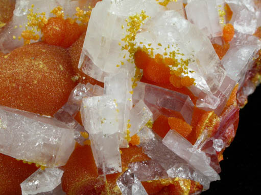 Barite and Orpiment from Quiruvilca District, Santiago de Chuco Province, La Libertad Department, Peru