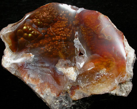 Quartz var. Fire Agate from Calvillo, Aguascalientes, Mexico