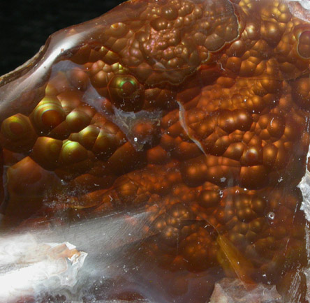 Quartz var. Fire Agate from Calvillo, Aguascalientes, Mexico