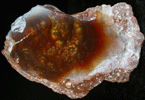 Quartz var. Fire Agate from Calvillo, Aguascalientes, Mexico