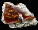 Quartz var. Fire Agate from Calvillo, Aguascalientes, Mexico