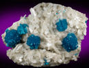 Cavansite on Stilbite-Ca from Wagholi Quarry, Maharashtra, India