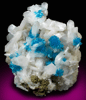 Cavansite on Stilbite-Ca from Wagholi Quarry, Maharashtra, India