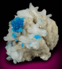 Cavansite on Stilbite from Wagholi Quarry, Maharashtra, India