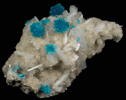 Cavansite on Stilbite-Ca from Wagholi Quarry, Maharashtra, India