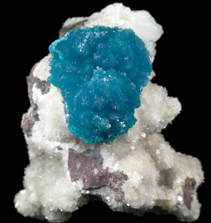 Cavansite on Stilbite-Ca from Wagholi Quarry, Maharashtra, India