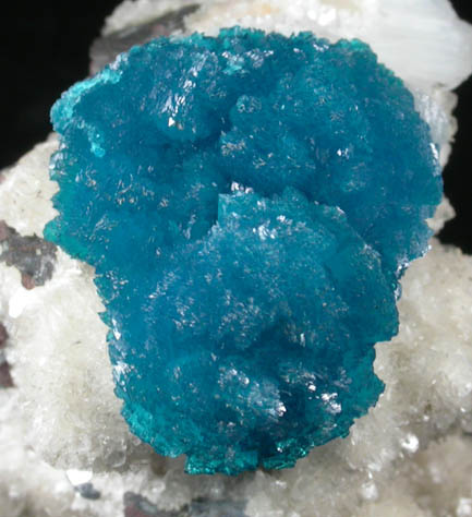 Cavansite on Stilbite-Ca from Wagholi Quarry, Maharashtra, India