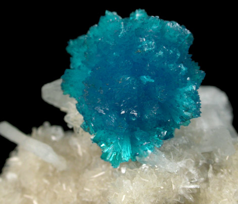 Cavansite on Stilbite-Ca from Wagholi Quarry, Maharashtra, India