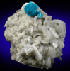 Cavansite on Stilbite-Ca from Wagholi Quarry, Maharashtra, India