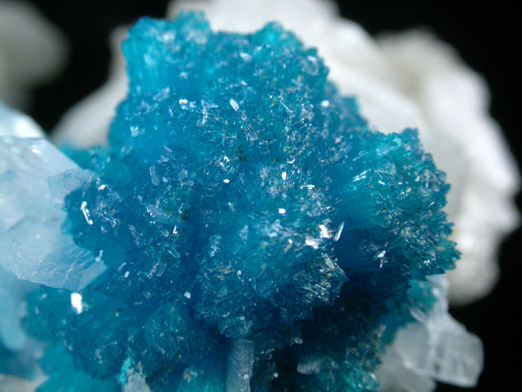 Cavansite on Stilbite-Ca from Wagholi Quarry, Maharashtra, India