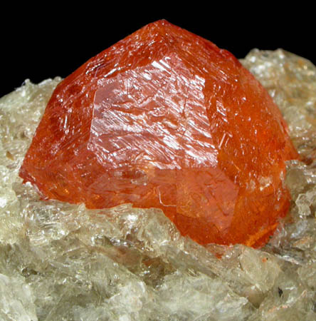 Spessartine Garnet in Muscovite from Nani, near Loliondo, Arusha, Tanzania