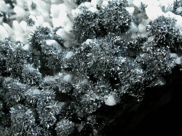 Stibnite, Quartz, Pyrite from Mina Palomo, Castrovirreyna Province, Huancavelica Department, Peru