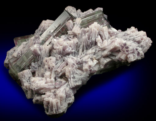 Elbaite Tourmaline and Lepidolite from Barra do Salinas, Coronel Murta, Minas Gerais, Brazil