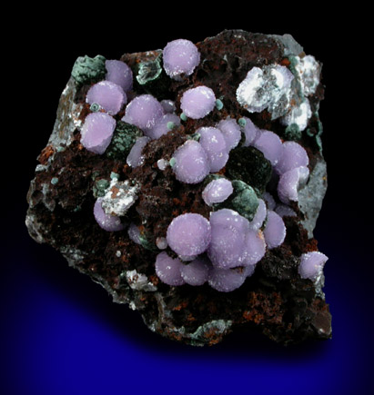 Strengite and Rockbridgeite on Beraunite from Leveniemi Mine, Svappavaara, Kiruna district, Sweden