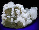Calcite and Dolomite on Fluorite from Moscona Mine, Villabona District, Asturias, Spain