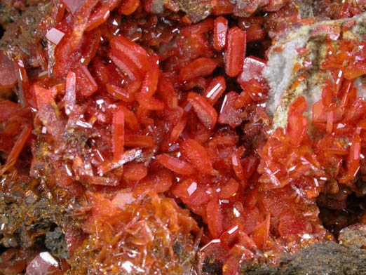 Wulfenite from Maoniuping Mine, Liangshan Autonomous Prefecture, Sichuan Province, China