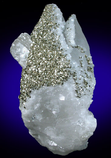 Quartz with Pyrite and Calcite from Naica District, Saucillo, Chihuahua, Mexico