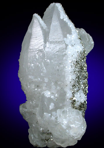 Quartz with Pyrite and Calcite from Naica District, Saucillo, Chihuahua, Mexico