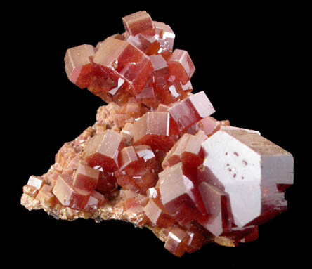 Vanadinite from Mibladen, Haute Moulouya Basin, Zeida-Aouli-Mibladen belt, Midelt Province, Morocco