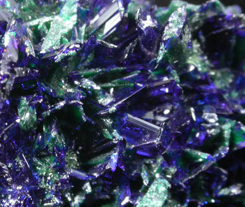 Azurite with Malachite from Concepcin del Oro, Zacatecas, Mexico