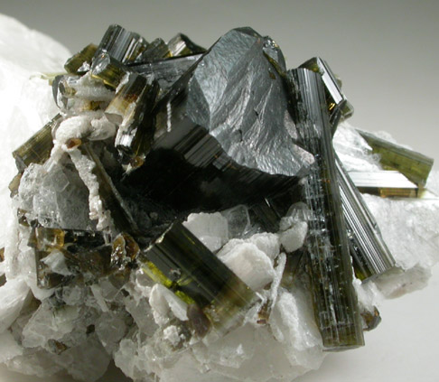 Elbaite Tourmaline on Albite from Minas Gerais, Brazil