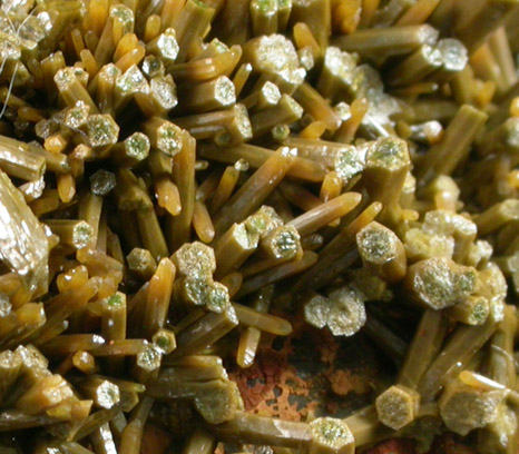 Pyromorphite from Mine Les Farges, Ussel, Corrze, France