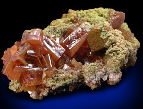 Wulfenite and Mimetite from Sierra de Los Lamentos, Chihuahua, Mexico