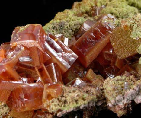 Wulfenite and Mimetite from Sierra de Los Lamentos, Chihuahua, Mexico