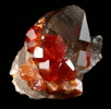 Spessartine Garnet on Smoky Quartz from Tongbei-Yunling District, Fujian Province, China