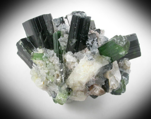 Elbaite Tourmaline in Albite with Muscovite from Stak Nala, Skardu Road, Baltistan, Gilgit-Baltistan, Pakistan