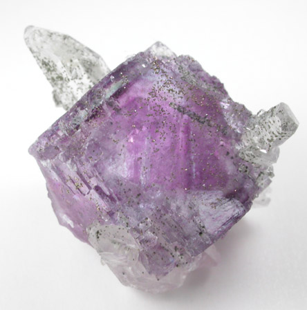 Fluorite with Quartz and Pyrite from Yaogangxian Mine, Nanling Mountains, Hunan Province, China