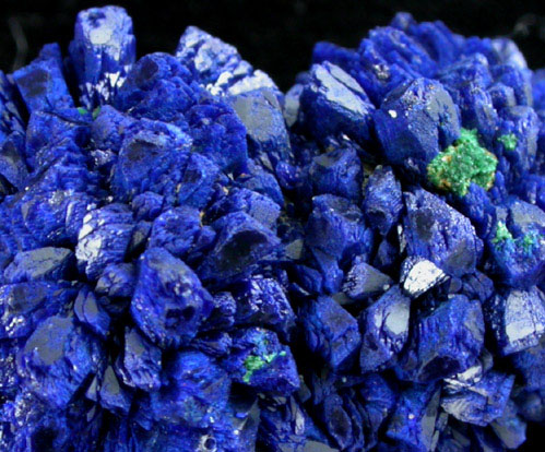 Azurite with Malachite from Blue Grotto Prospect, La Sal District, San Juan County, Utah