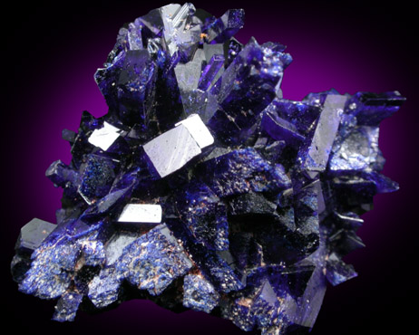 Azurite from Touissit Mine, 21 km SSE of Oujda, Jerada Province, Oriental, Morocco