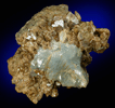 Vesuvianite with Calcite from Crestmore Quarry, Crestmore, Riverside County, California