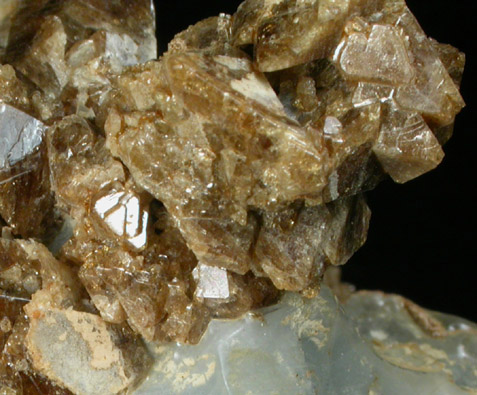 Vesuvianite with Calcite from Crestmore Quarry, Crestmore, Riverside County, California