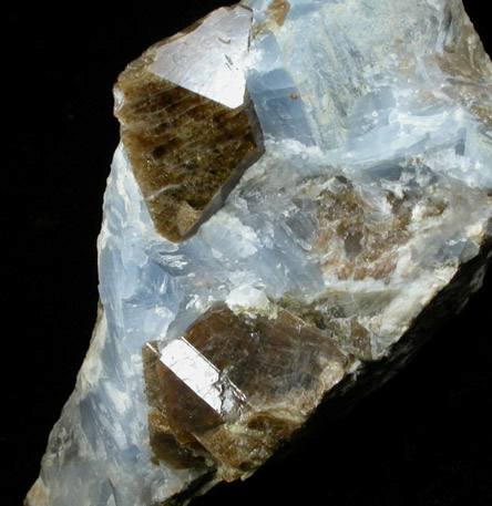 Vesuvianite in Calcite from Crestmore Quarry, Crestmore, Riverside County, California