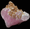 Eosphorite on Rose Quartz Crystals from Itinga, Minas Gerais, Brazil