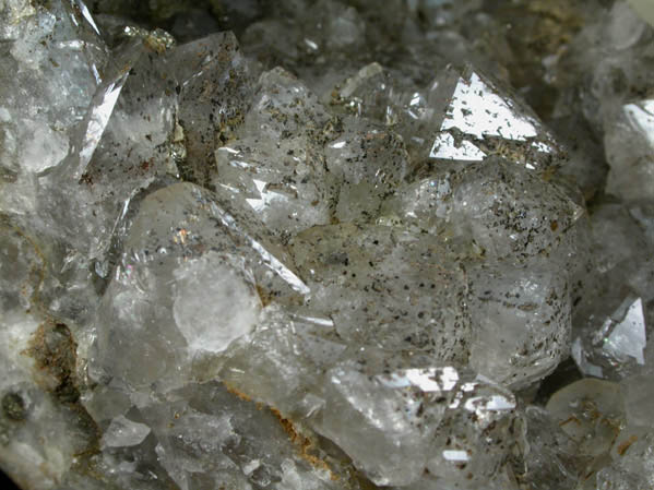 Gypsum, Calcite, Pyrite, Quartz from Prospect Park Quarry, Prospect Park, Passaic County, New Jersey