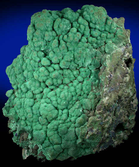 Malachite over Tenorite with Azurite from Bisbee, Warren District, Cochise County, Arizona