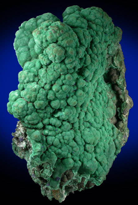 Malachite over Tenorite with Azurite from Bisbee, Warren District, Cochise County, Arizona