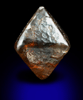 Diamond (6.66 carat brown octahedral crystal) from Argyle Mine, Kimberley, Western Australia, Australia