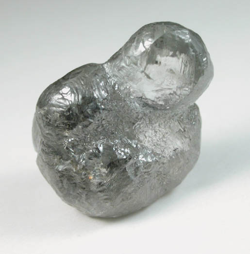 Diamond (5.41 carat gray interconnected spherical crystals) from Aredor Mine, 35 km east of Kerouan, Guinea