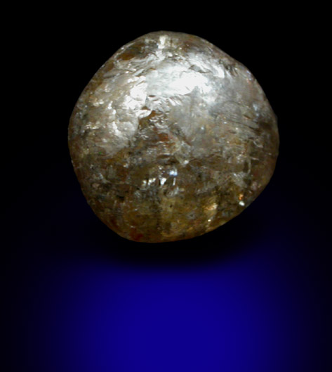 Diamond (3.07 carat brown spherical crystal) from Aredor Mine, 35 km east of Kerouan, Guinea