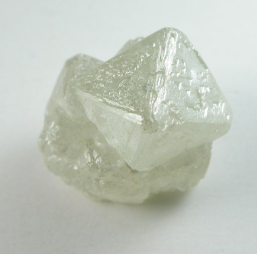 Diamond (4.82 carat yellow-gray interconnected octahedral crystals) from Northern Cape Province, South Africa