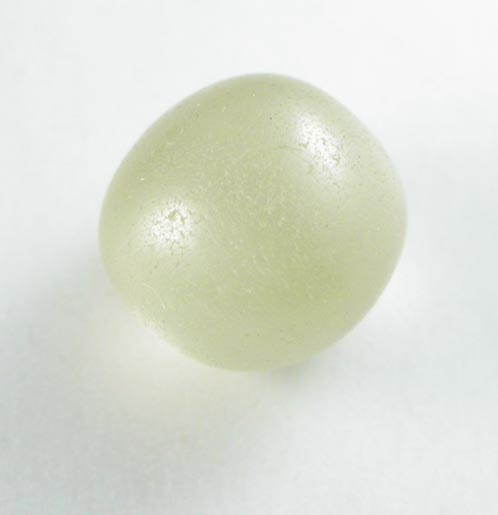 Diamond (1.07 carat pale yellow spherical crystal) from Oranjemund District, southern coastal Namib Desert, Namibia