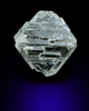 Diamond (2.53 carat gem-grade faint yellow octahedral crystal) from Jericho Mine, Nunavut, Canada