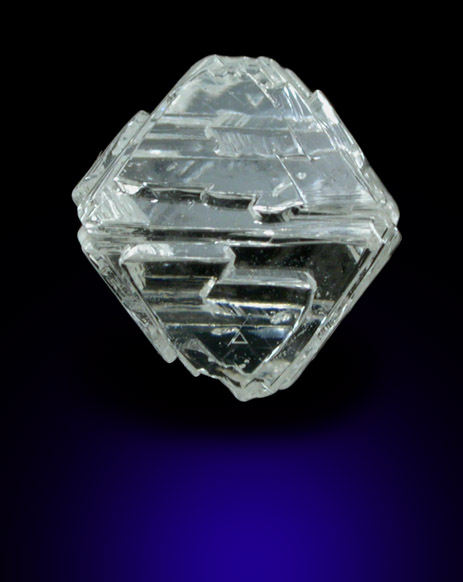 Diamond (2.53 carat gem-grade faint yellow octahedral crystal) from Jericho Mine, Nunavut, Canada