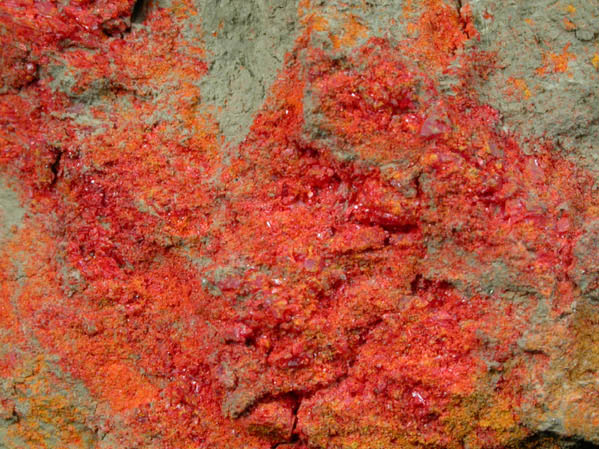 Realgar from U.S. Borax Mine, Boron, Kern County, California