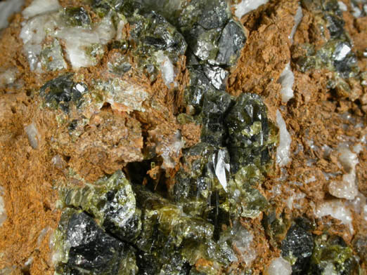 Epidote from Jensen Quarry, contact zone at Knob Hill, Riverside County, California